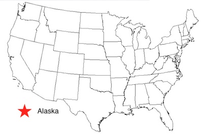 Alaska outine map