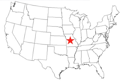 Outline of Missouri width=