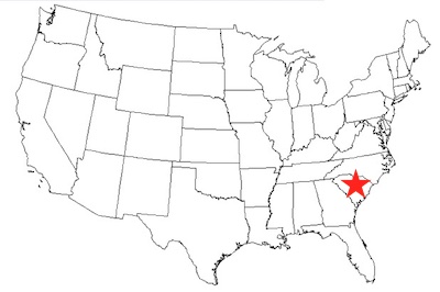 Outline of South Carolina.