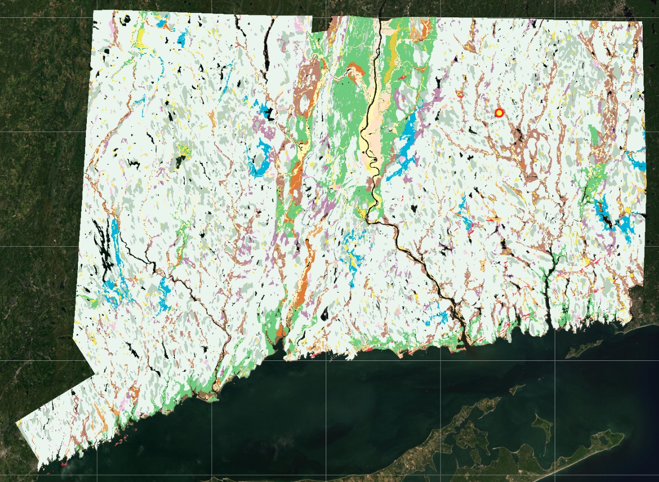 Quaternary Map of CT.